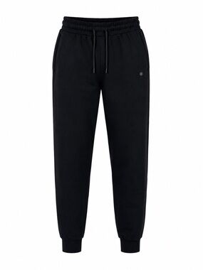 Apana Black Jogger Sweatpants Minimalist Athleisure Streetwear Lounge Pants